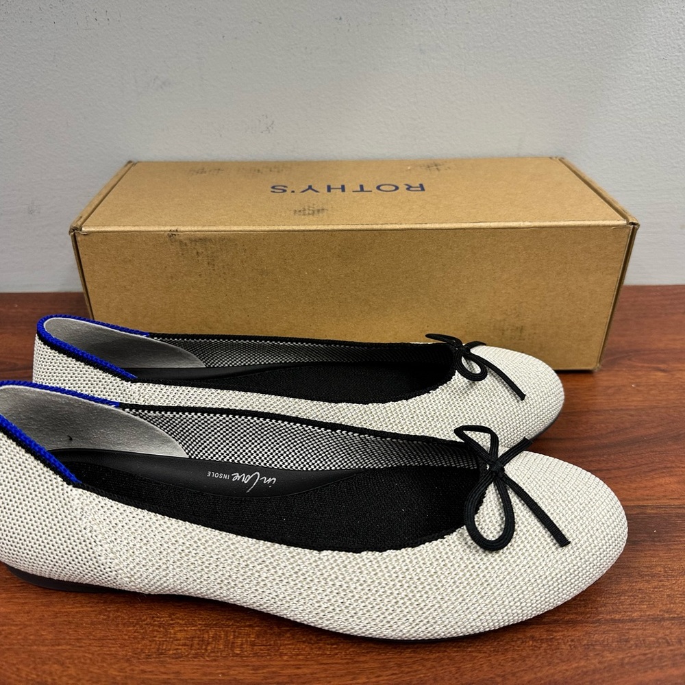 Rothy’s Diamond Metallic Ballet Flat